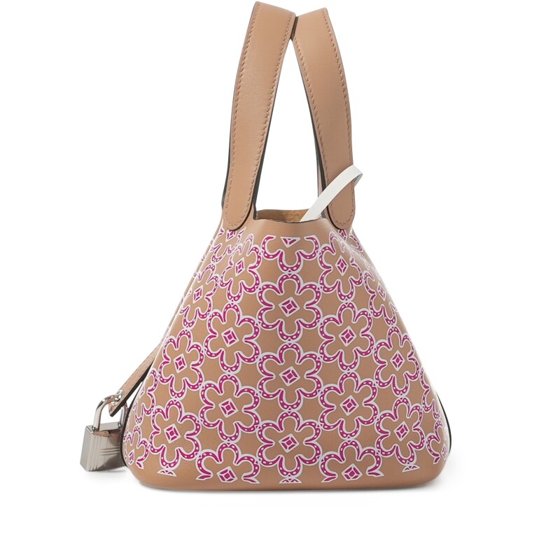 Hermès Chai Swift Lucky Daisy Micro Picotin Lock 14 Palladium Hardware - Image 4